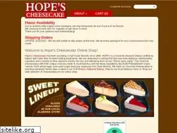 Sites similar to hopescheesecake.com