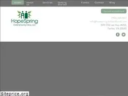 Sites similar to hopespringchildandfamily.com