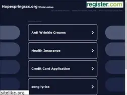 Sites similar to hopespringscc.org