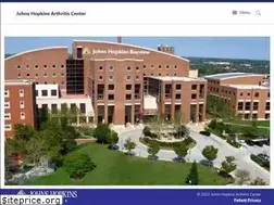 Sites similar to hopkinsarthritis.org