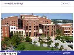 Sites similar to hopkinsrheumatology.org