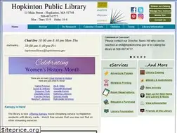Sites similar to hopkintonlibrary.org