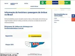 Sites similar to horariosdeonibus.com.br