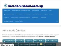 Sites similar to horariosurufacil.com.uy