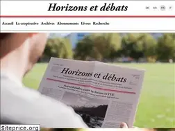 Sites similar to horizons-et-debats.ch