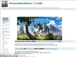 Sites similar to horizonzerodawnwiki.net