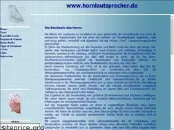 Sites similar to hornlautsprecher.de