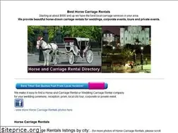 Sites similar to horsecarriagerentals.com