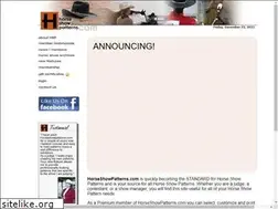 Sites similar to horseshowpatterns.com