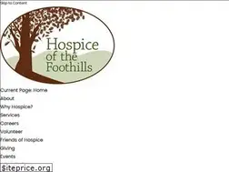 Sites similar to hospiceofthefoothills.org