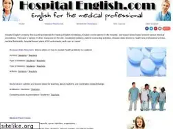 Sites similar to hospitalenglish.com