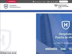Sites similar to hospitalespuertadehierro.com
