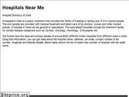 Sites similar to hospitalsnearme.in