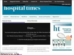 Sites similar to hospitaltimes.co.uk