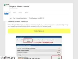 Sites similar to hostgator1centcoupon.info