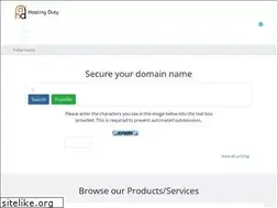 Sites similar to hostingduty.com