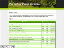 Sites similar to hostingtutors.com