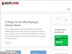 Sites similar to hostlater.com