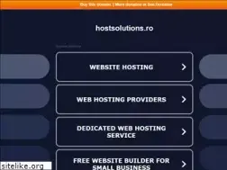 Sites similar to hostsolutions.ro