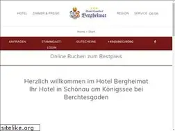 Sites similar to hotel-bergheimat.de