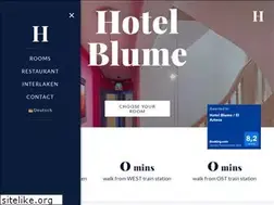 Sites similar to hotel-blume.ch