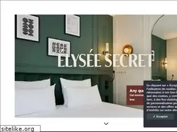 Sites similar to hotel-elysee-secret-paris.com