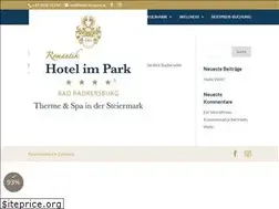 Sites similar to hotel-im-park.at
