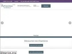 Sites similar to hotel-montmartre-apolonia.com