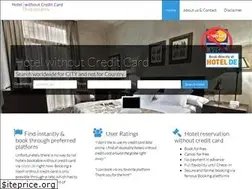 Sites similar to hotel-without-credit-card.com
