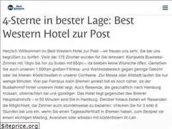 Sites similar to hotel-zurpost-bremen.de