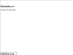 Sites similar to hoteladler.ws