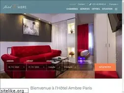 Sites similar to hotelambreparis.com