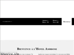 Sites similar to hotelambrose.ca
