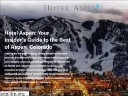 Sites similar to hotelaspen.com