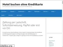 Sites similar to hotelbuchenohnekreditkarte.de