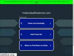 Sites similar to hotelcaballitodemar.com