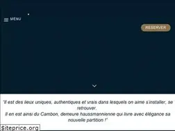 Sites similar to hotelcambon.com