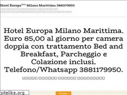 Sites similar to hoteleuropamilanomarittima.com