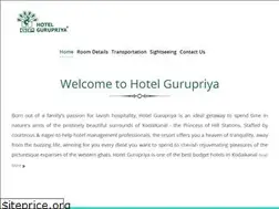 Sites similar to hotelgurupriya.com