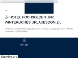 Sites similar to hotelhochsoelden.at