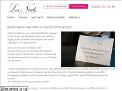 Sites similar to hotellesnuits.be