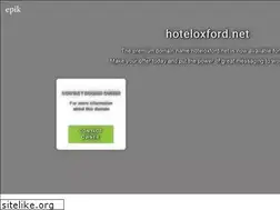Sites similar to hoteloxford.net