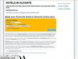 Sites similar to hotelsinalicante.com