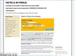 Sites similar to hotelsinparijs.nl