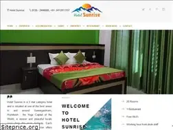 Sites similar to hotelsunrise.in