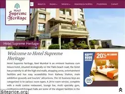 Sites similar to hotelsupremeheritage.com