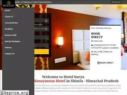 Sites similar to hotelsuryashimla.com