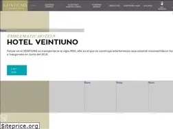 Sites similar to hotelveintiuno.com
