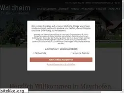 Sites similar to hotelwaldheim.at