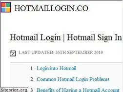 Sites similar to hotmaillogin.co